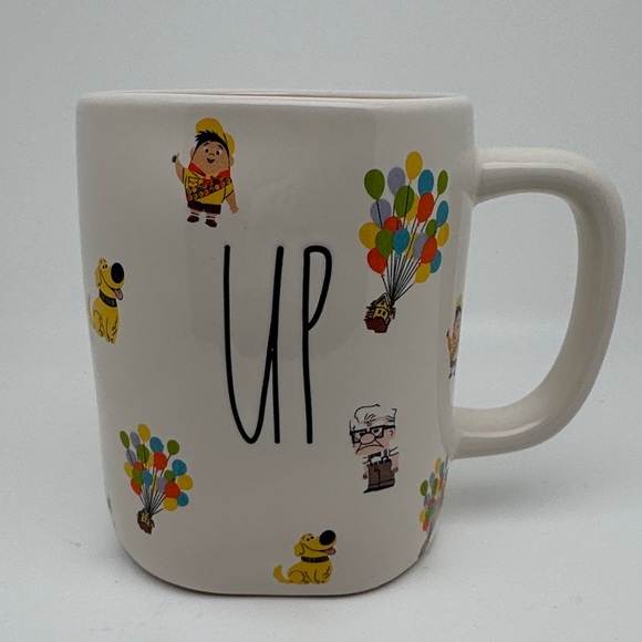 Rae Dunn Disney Pixar UP Doug Squirrel Ceramic Coffee Mug UP - All Over Print - Picture 2 of 10